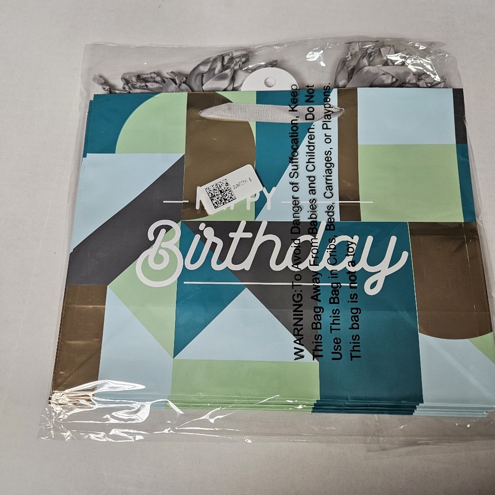 Spritz Happy‎ Birthday Bags Set Of 6
